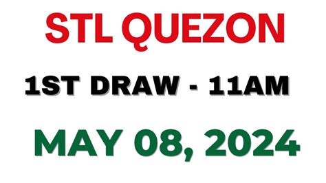 STL Quezon 1st draw result today live 31 May 2024 .